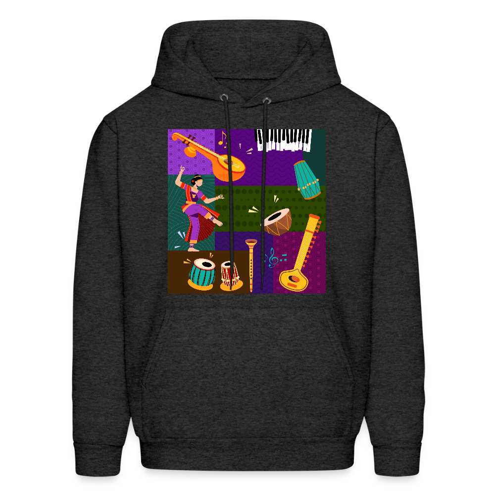 Indian Music Collage | Men's Hoodie - charcoal grey
