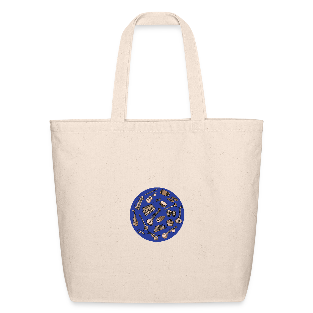 Circle of Music | Eco-Friendly Cotton Tote - natural