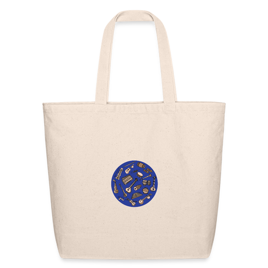 Circle of Music | Eco-Friendly Cotton Tote - natural