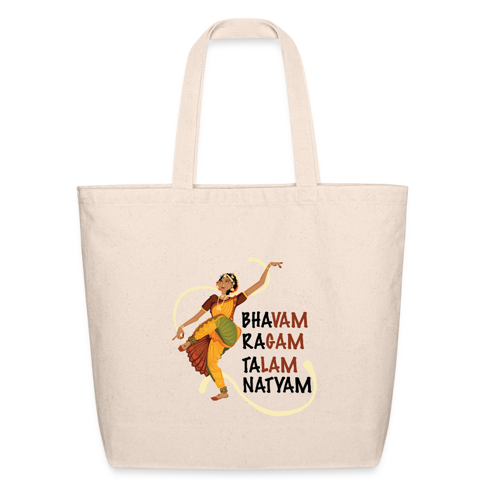 Bharatnatyam | Eco-Friendly Cotton Tote - natural