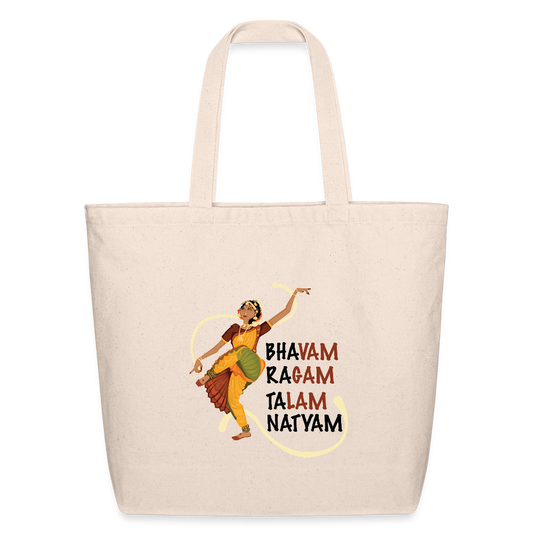 Bharatnatyam | Eco-Friendly Cotton Tote - natural