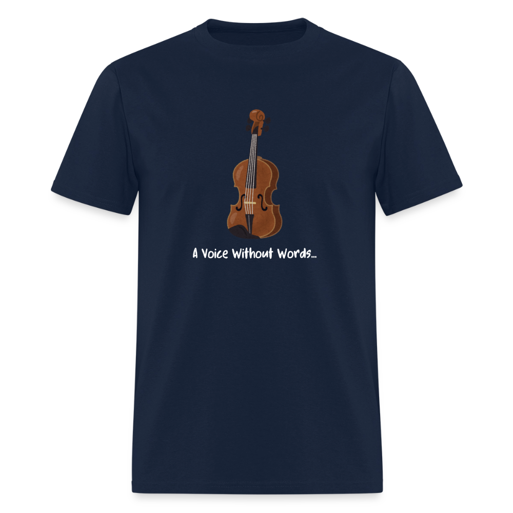 A Voice Without Words | Unisex T-shirt - navy