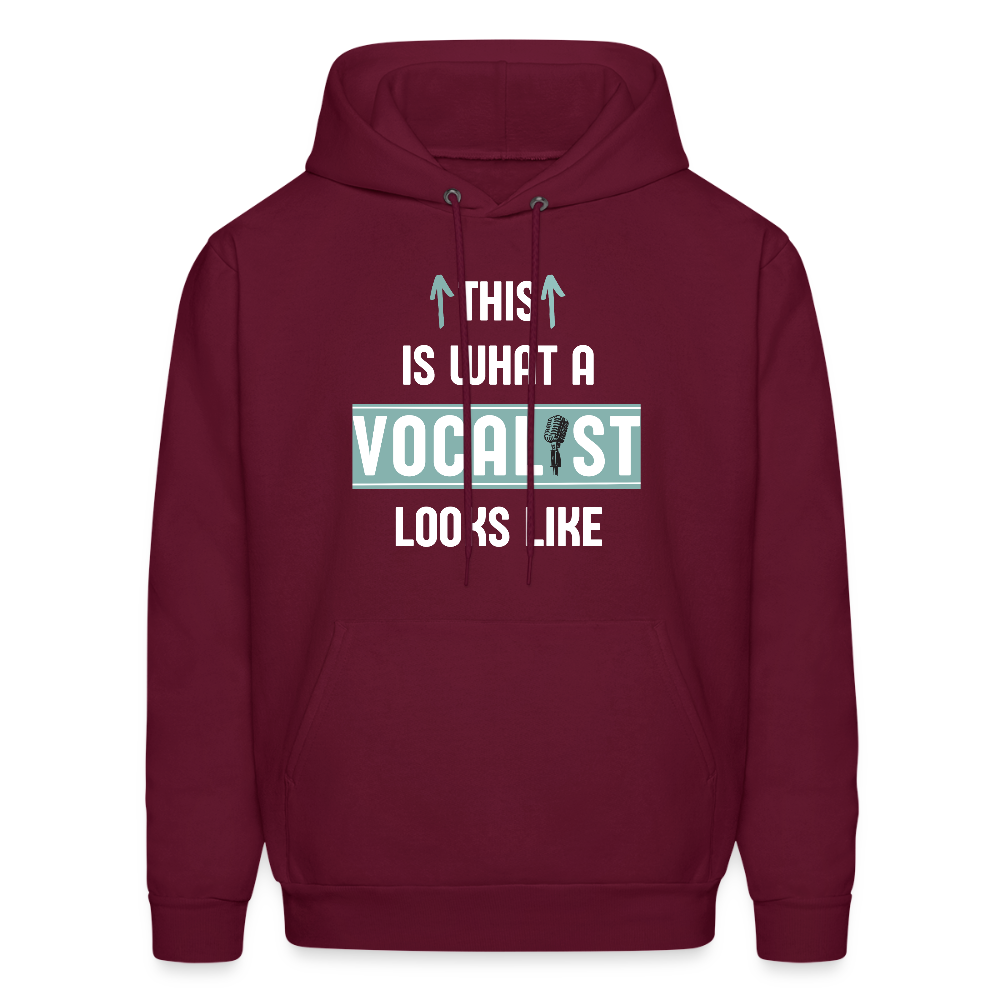 This is what a Vocalist looks like | Men's Hoodie - burgundy