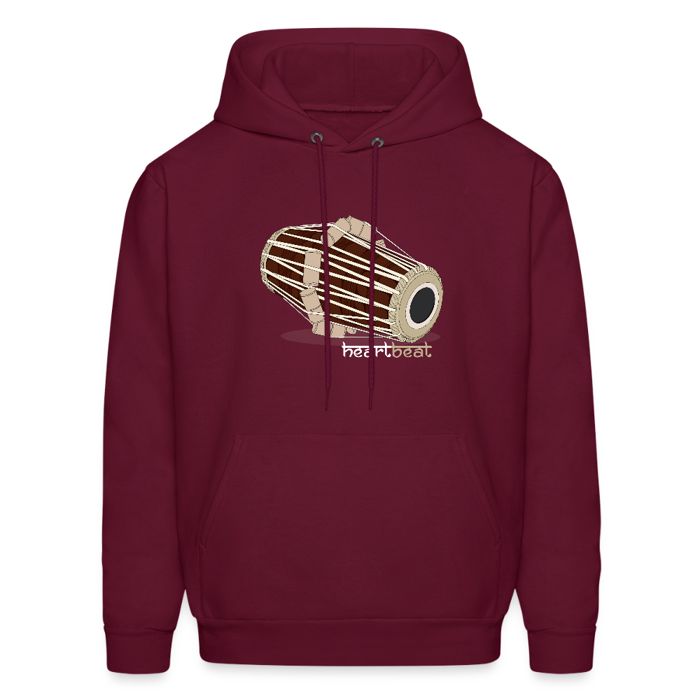 heartBEAT | Men's Hoodie - burgundy