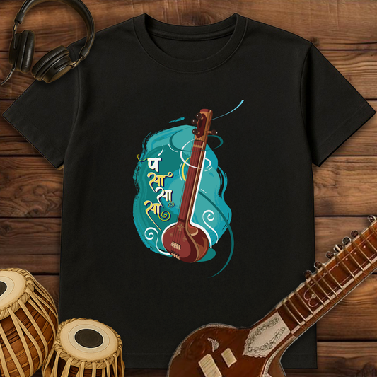 Tanpura, strings of happiness | Unisex T-shirt