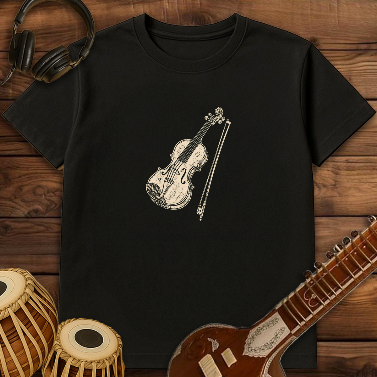 Retro Violin | Unisex T-shirt