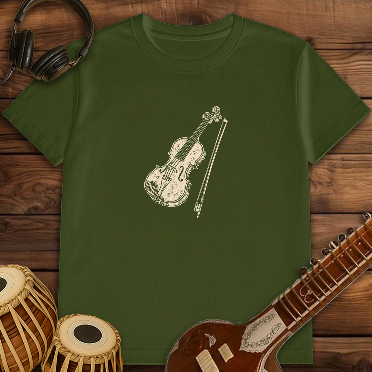 Retro Violin | Unisex T-shirt