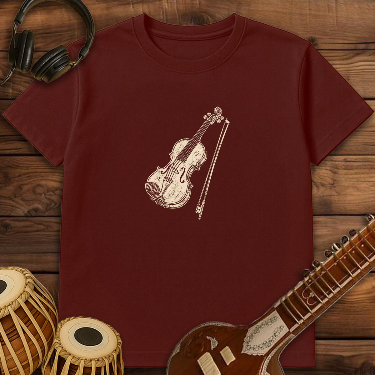 Retro Violin | Unisex T-shirt