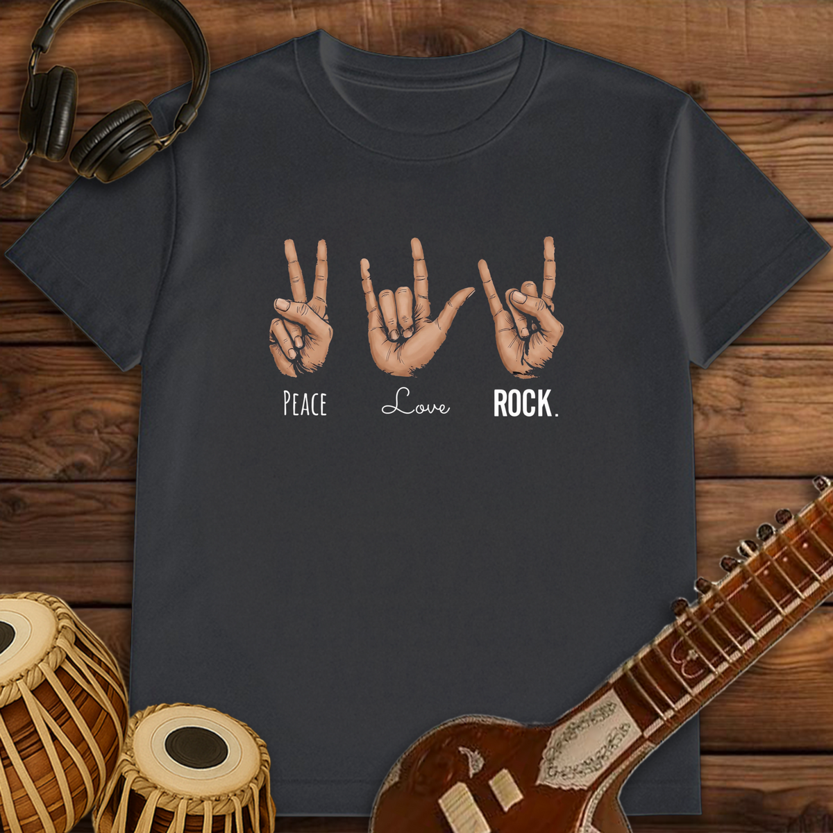 Peace, Love, Rock | Unisex T-shirt