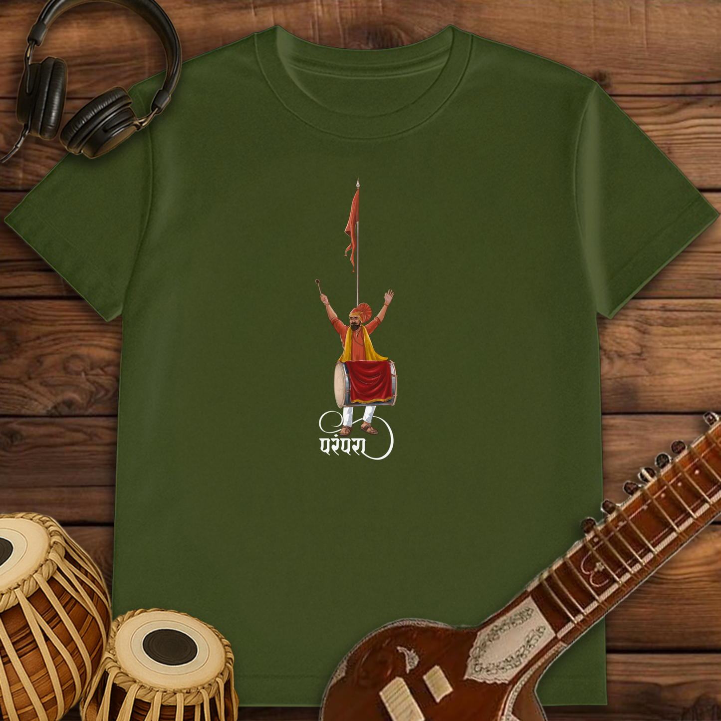 Parampara of Dhol, Tasha & Dhwaj | Unisex T-shirt