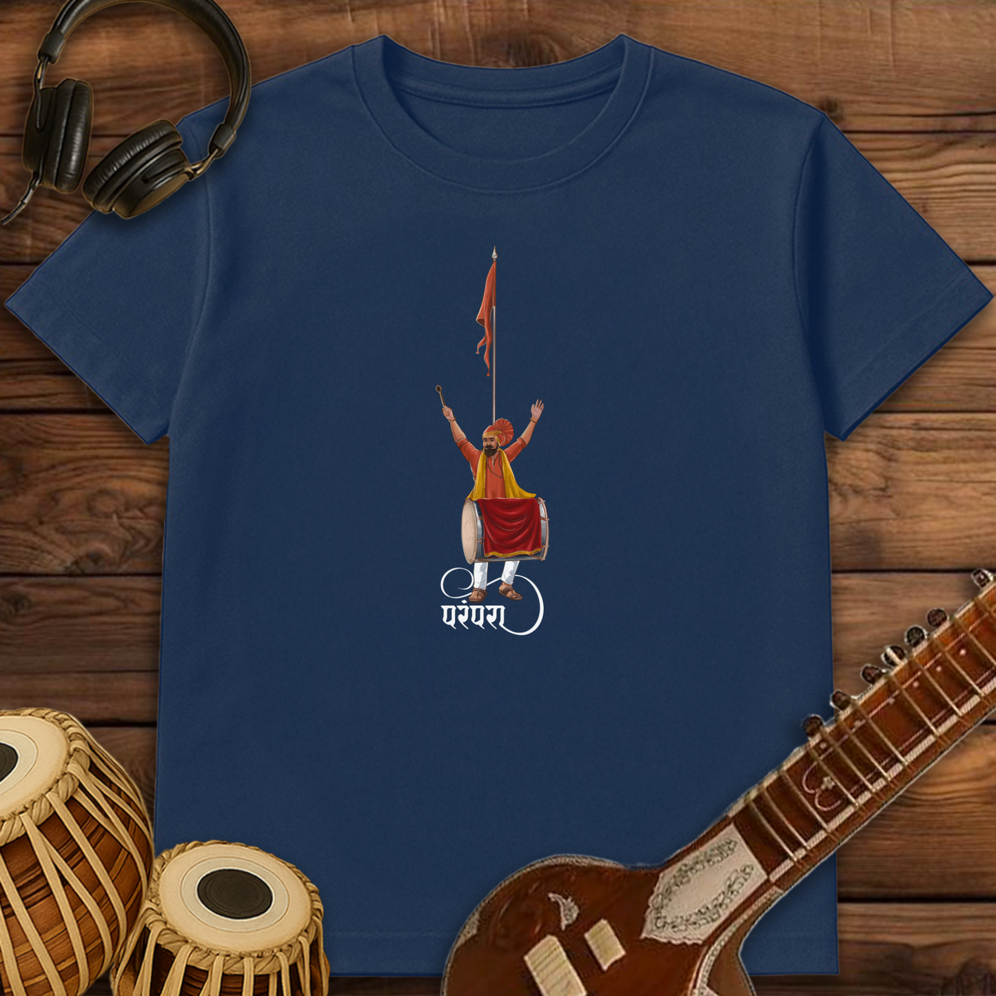 Parampara of Dhol, Tasha & Dhwaj | Unisex T-shirt