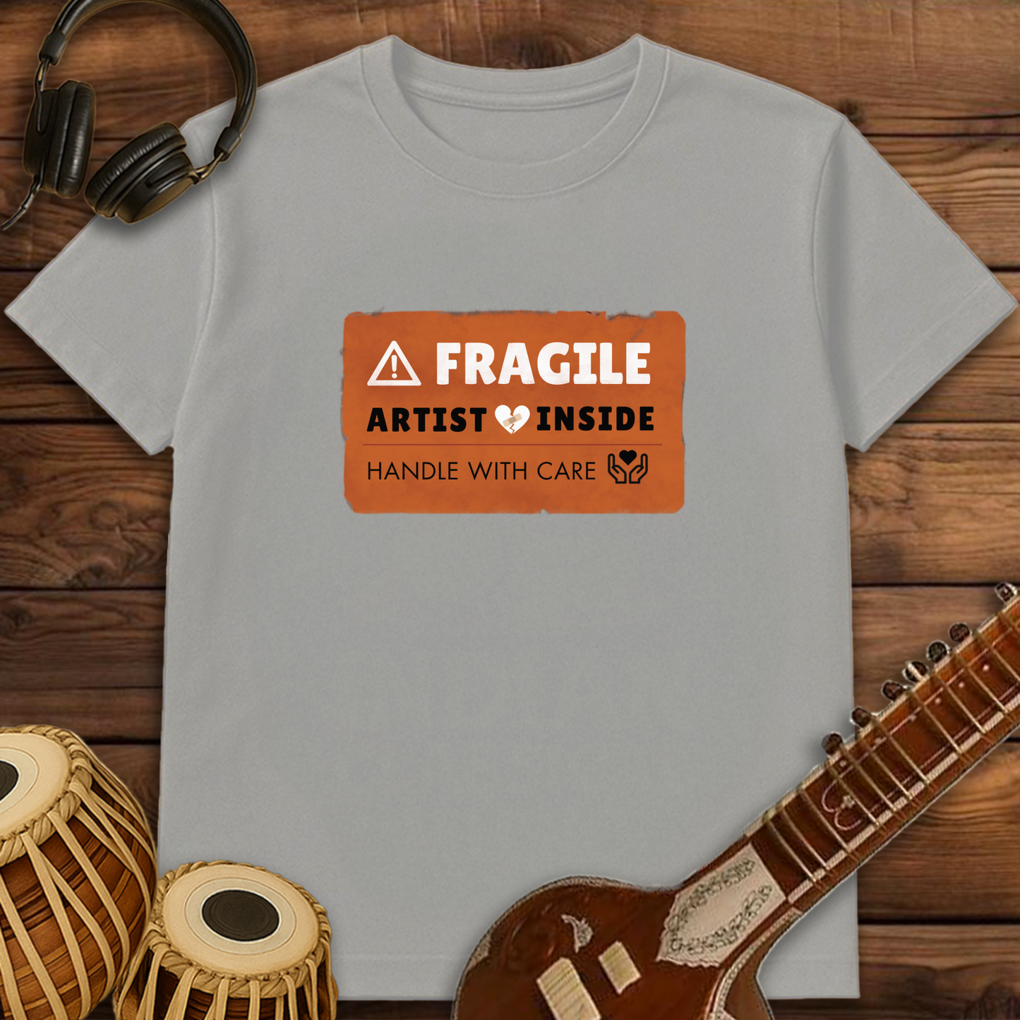 Fragile! Artist Heart Inside | Unisex T-shirt