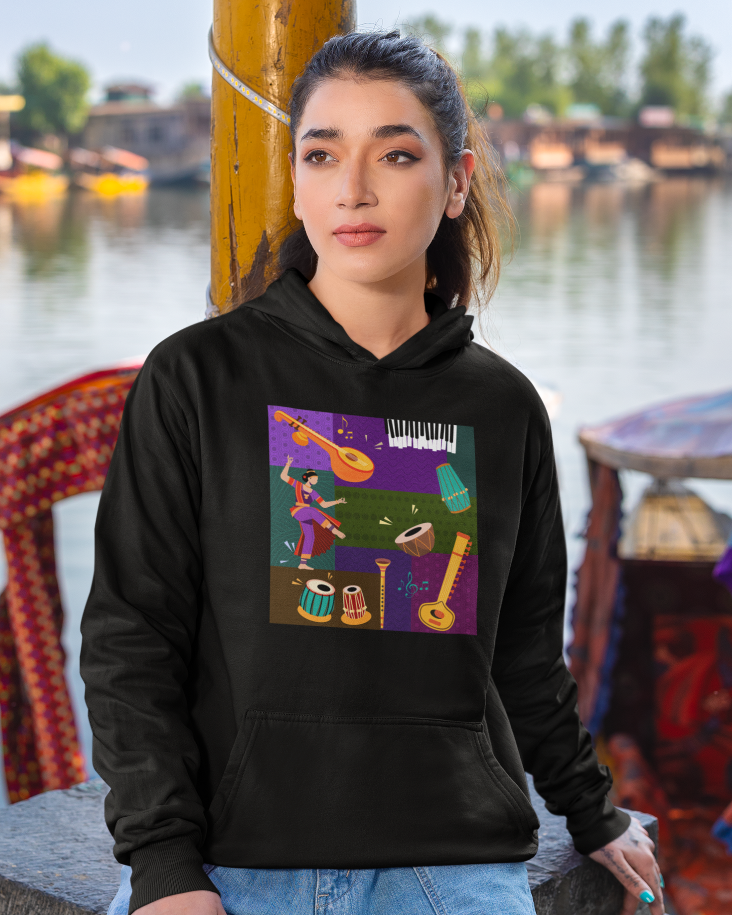 Indian Music Collage | Men's Hoodie