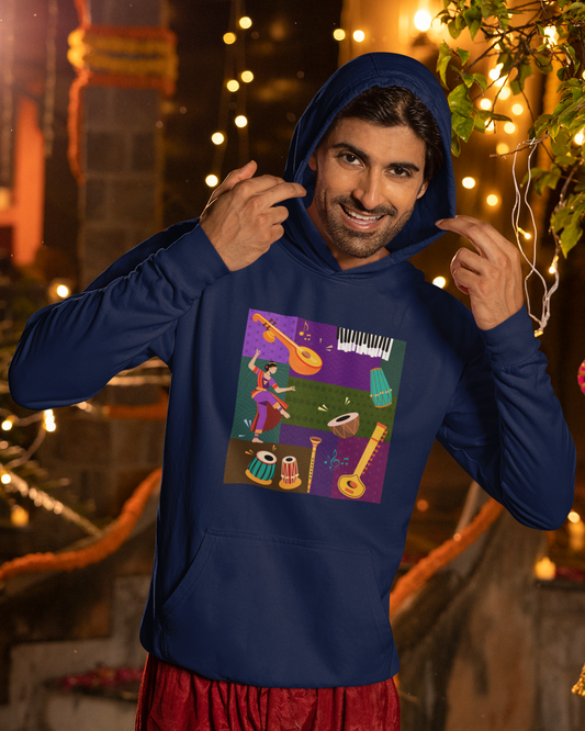 Indian Music Collage | Men's Hoodie