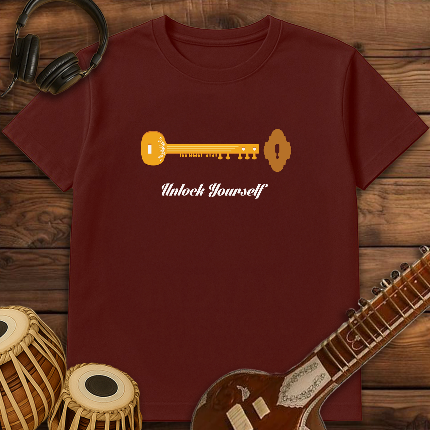 Unlock Yourself - Sitar | Unisex T-shirt